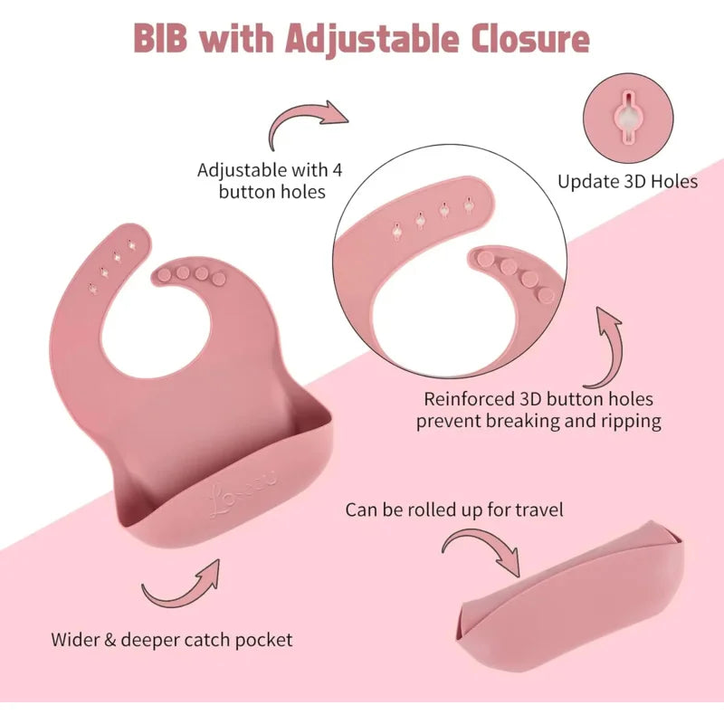 Silicone Baby Feeding Set- 6 Pieces