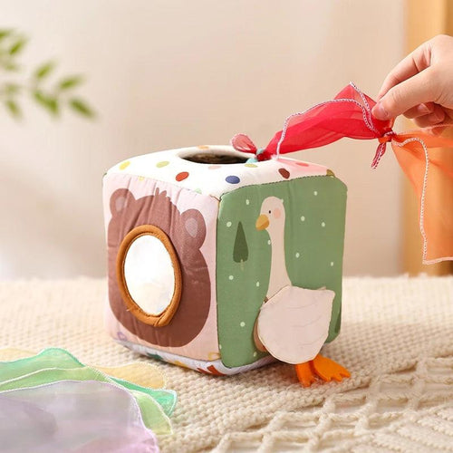baby tissue box toy