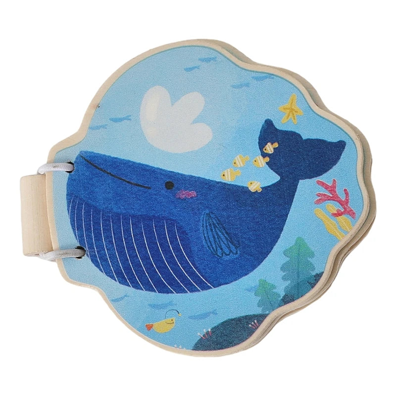 wood whale baby book