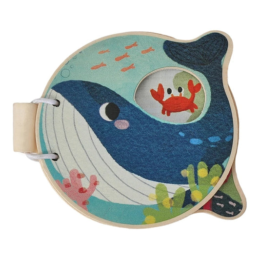 wood whale baby book