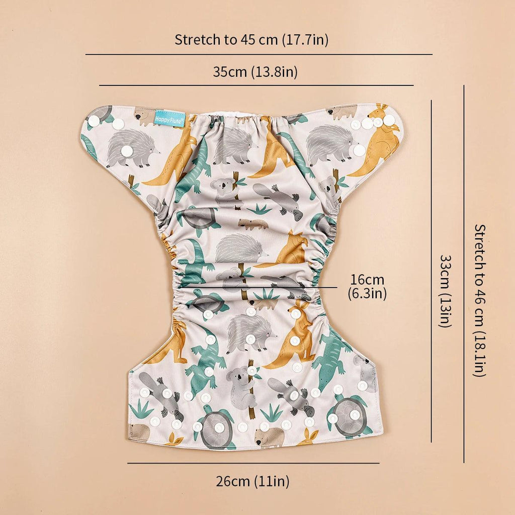 size of cloth diaper