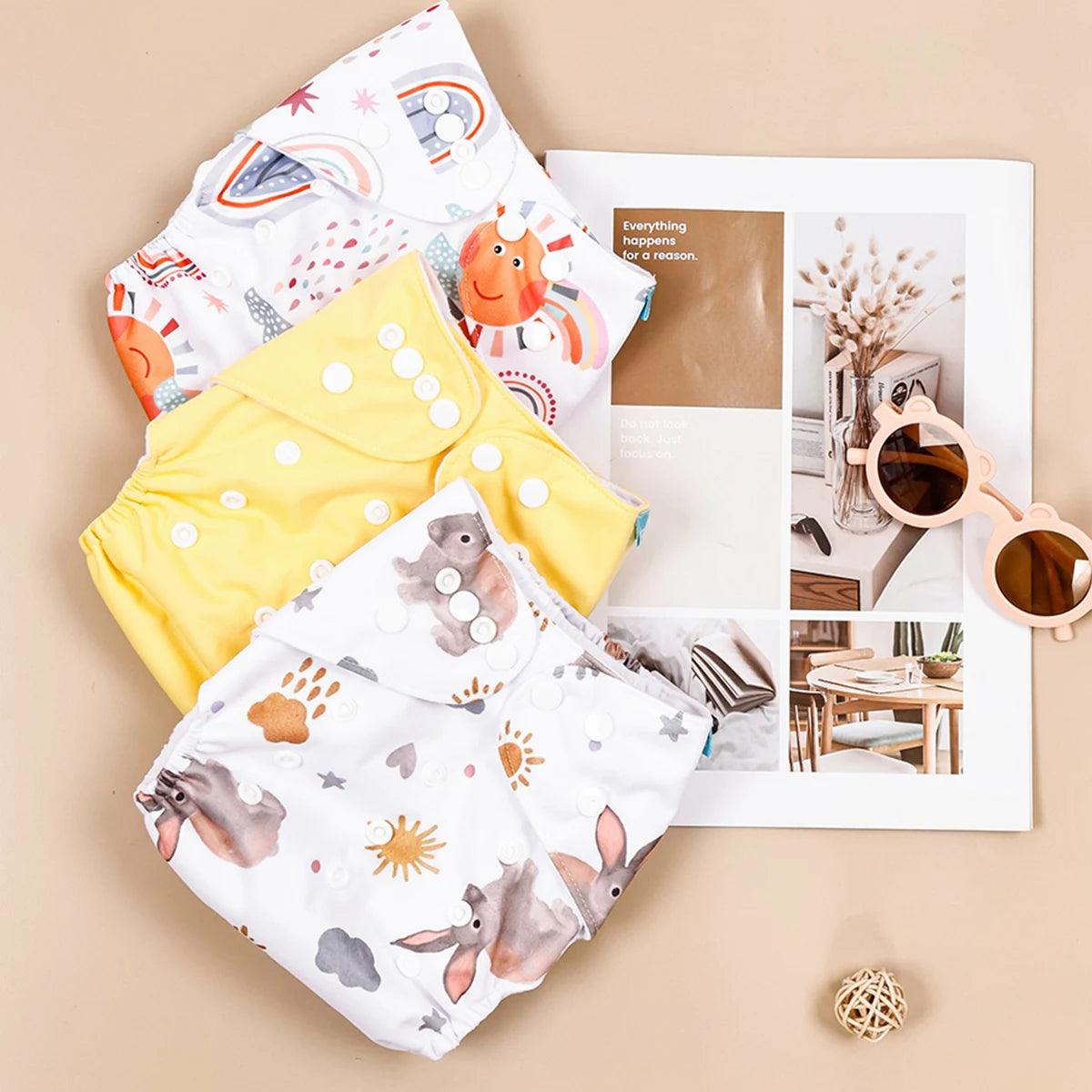 3 cloth pocket diapers
