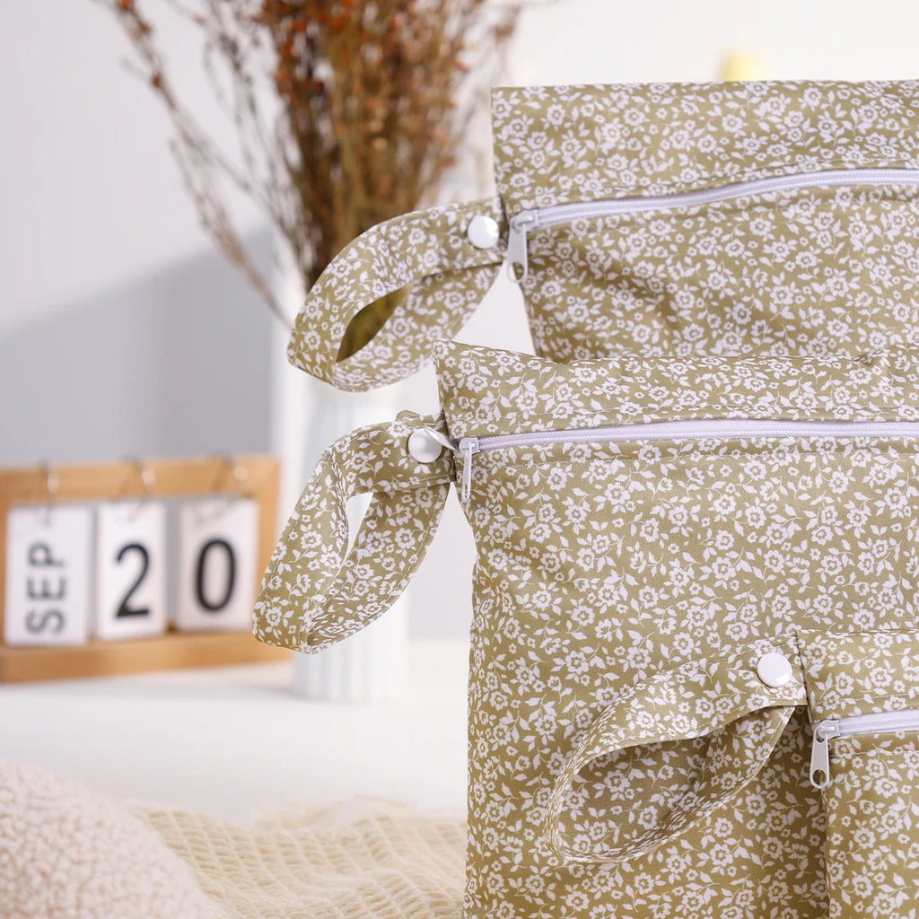 close up of wet bags