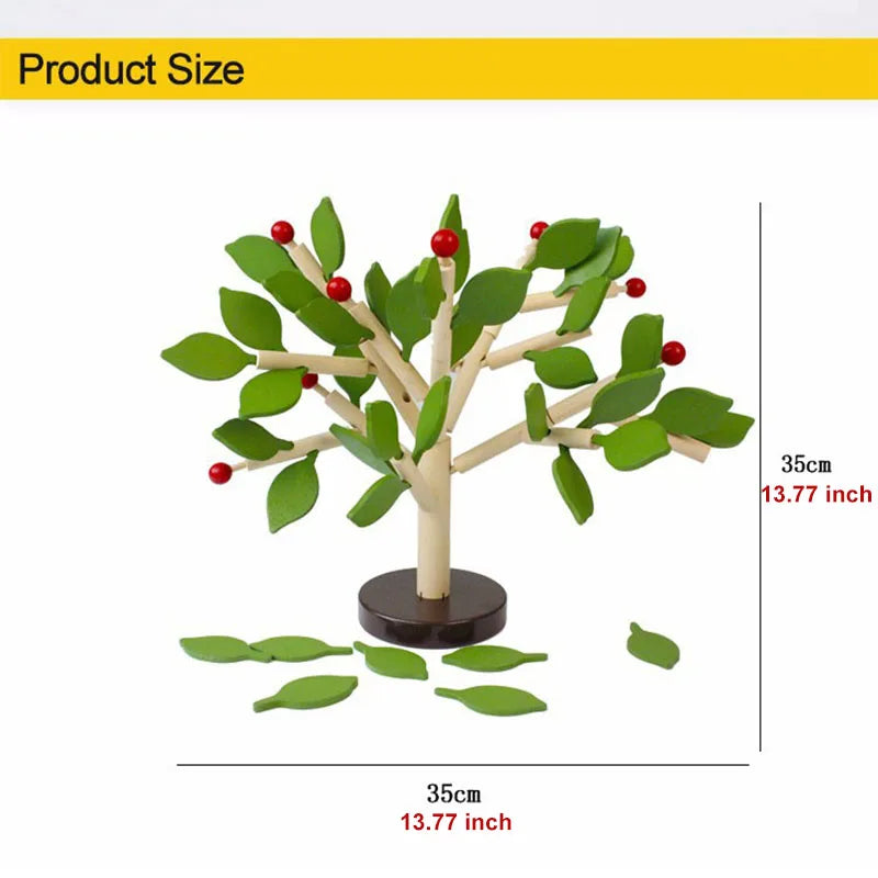 size of wood tree toy
