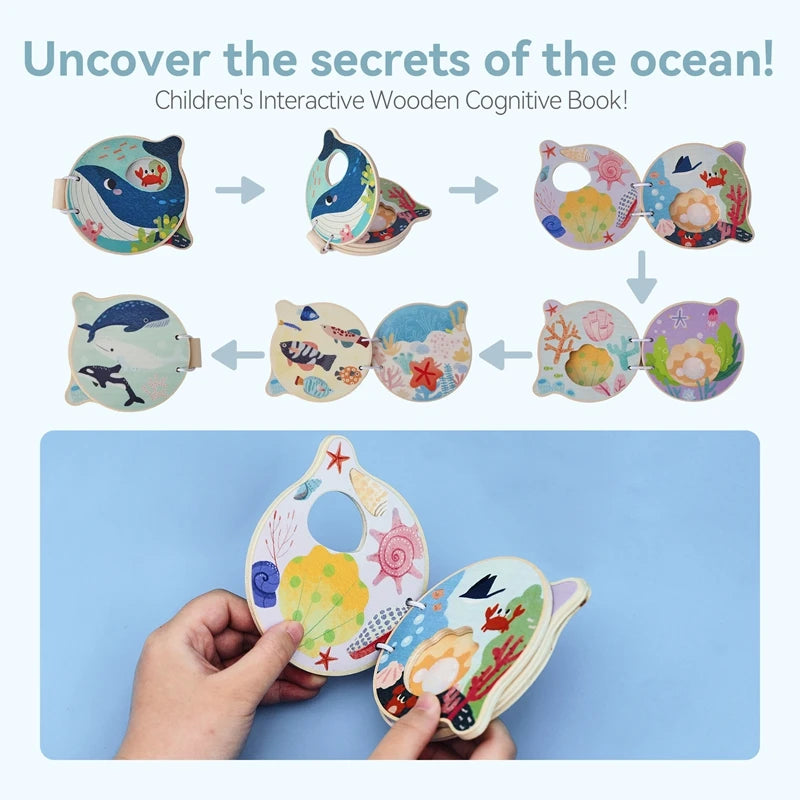 wood whale baby book
