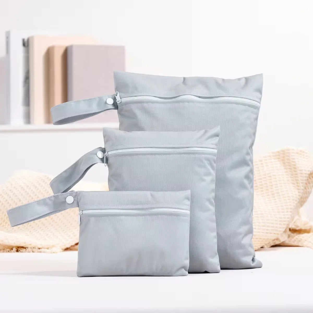 grey wet bags