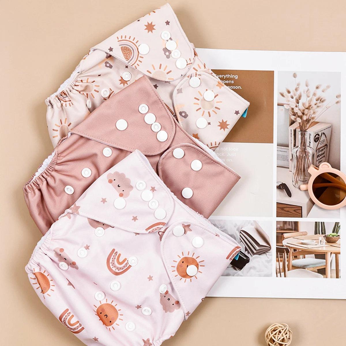 3 cloth pocket diapers
